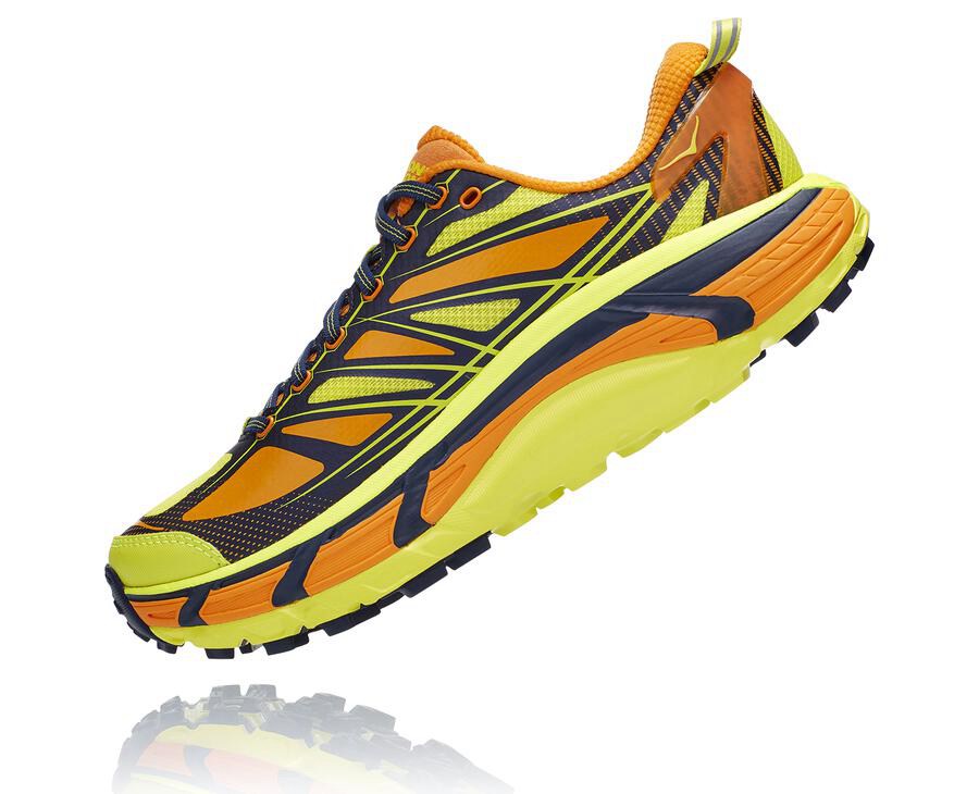 Hoka One One Trailsko Herre - Mafate Speed 2 - Lyseguld/Lyserød - 512470GDU